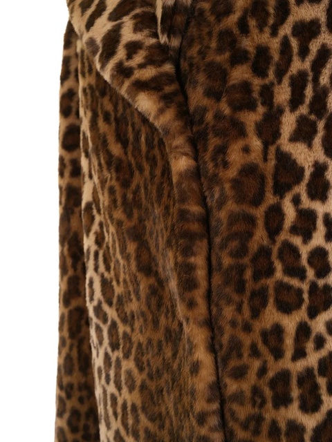 MC2 Saint Barth collared animal print coat - Brown - zdjęcie produktu nr 2