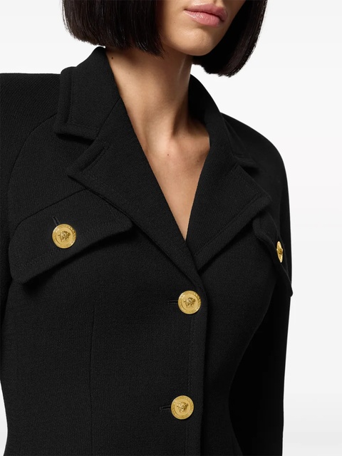 Versace wool-blend raglan coat - Black - zdjęcie produktu nr 2
