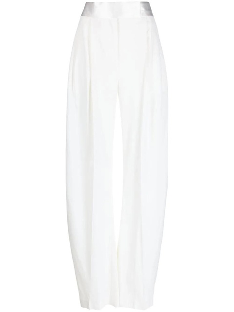 The Attico silk tapered trousers - Neutrals - zdjęcie produktu nr 1