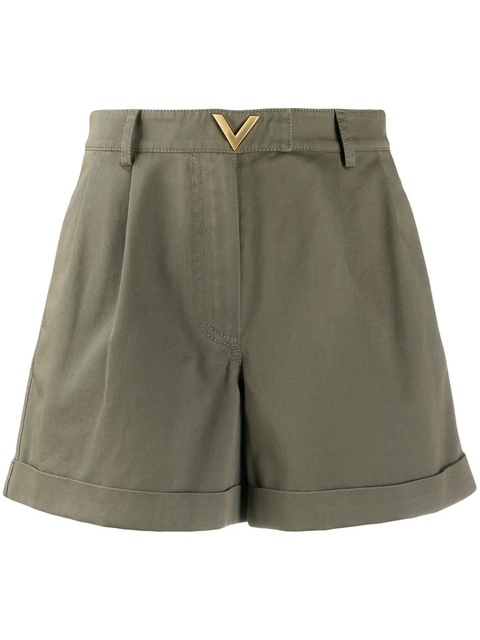 Valentino Garavani VGOLD tailored shorts - Green - zdjęcie produktu nr 1