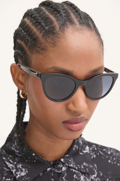 Love Moschino okulary przeciwsłoneczne damskie kolor czarny MOL079/S - zdjęcie produktu nr 1