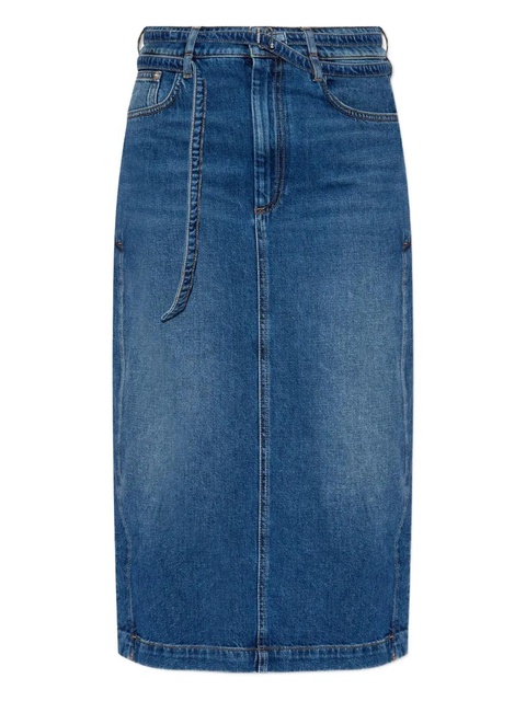 Sportmax belted denim skirt - Blue - zdjęcie produktu nr 1