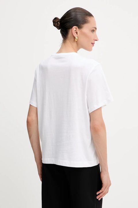 Guess t-shirt bawełniany damski kolor biały W5YI17 I3Z14 - zdjęcie produktu nr 2