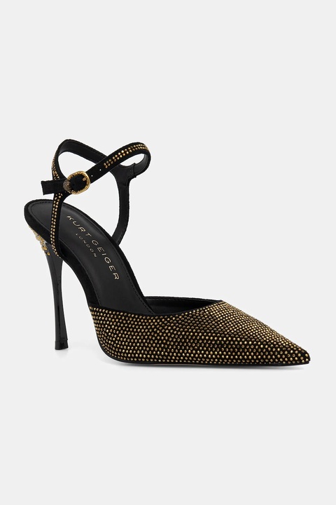 Kurt Geiger London szpilki Mayfair Point Ankle Strap kolor czarny 4989405609 - zdjęcie produktu nr 2
