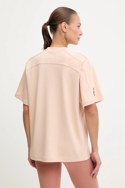 adidas by Stella McCartney t-shirt sportowy damski kolor beżowy JW4525 - zdjęcie produktu nr 2