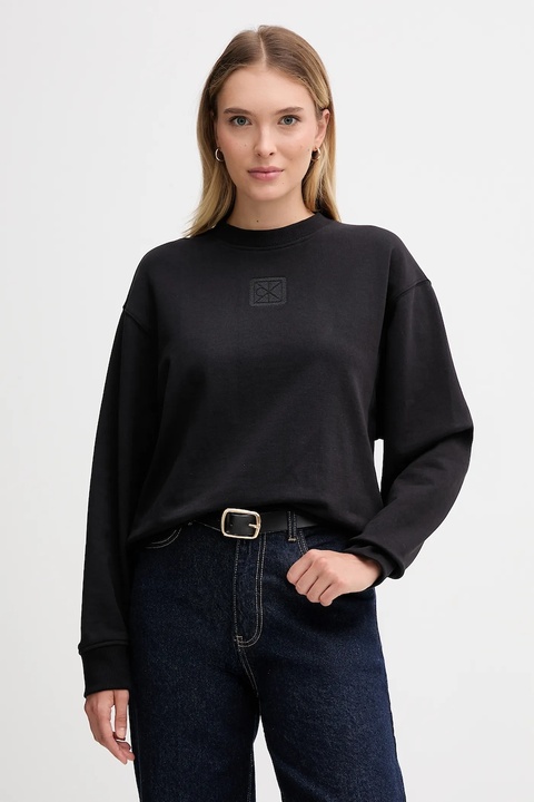 Calvin Klein bluza damska kolor czarny melanżowa LV044D203G - zdjęcie produktu nr 1