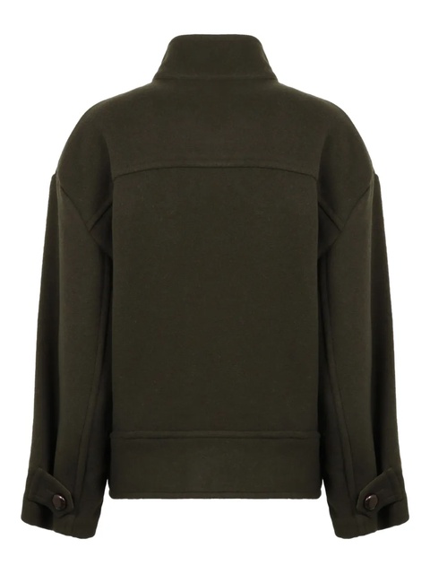 ISABEL MARANT high-neck button-fastening jacket - Green - zdjęcie produktu nr 2