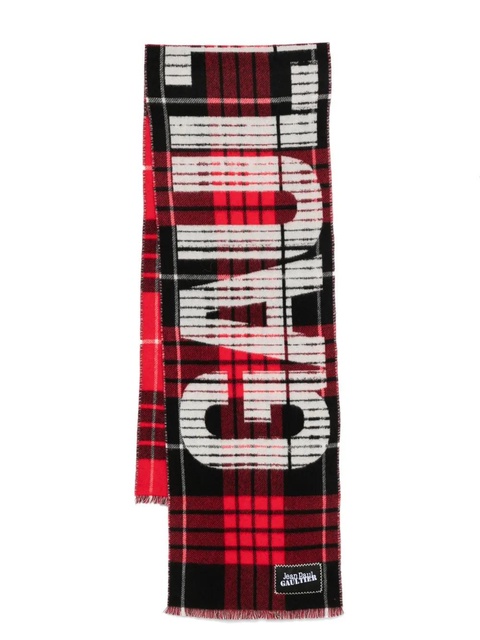 Jean Paul Gaultier tartan virgin wool scarf - Red - zdjęcie produktu nr 1