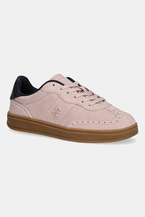 Tommy Hilfiger sneakersy zamszowe TH HERITAGE SNEAKER damskie kolor różowy FW0FW08822 - zdjęcie produktu nr 1
