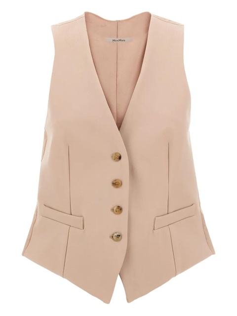 Max Mara button-fastening drawstring vest - Pink - zdjęcie produktu nr 1