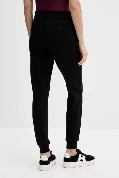 Armani Exchange spodnie dresowe bawełniane damskie kolor czarny gładkie XW001454 AF10830 - zdjęcie produktu nr 2