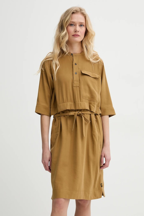 G-Star sukienka kolor żółty mini prosta D26023-D522 - zdjęcie produktu nr 1