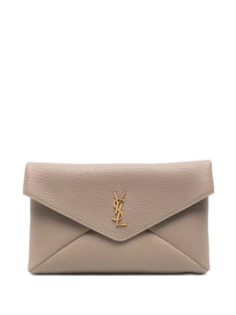 Saint Laurent large Cassandre clutch - Grey - zdjęcie produktu nr 1
