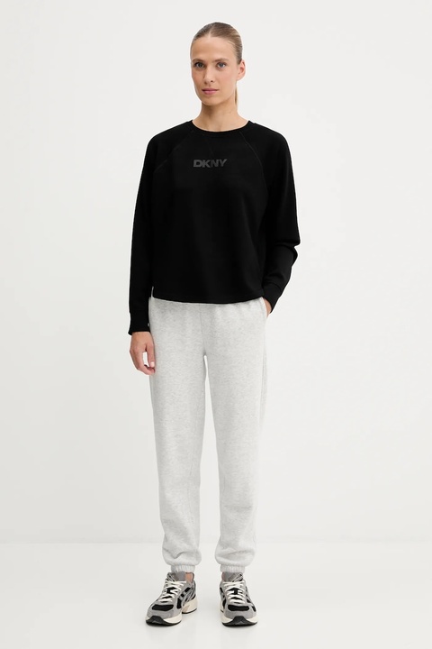 Dkny bluza damska kolor czarny z nadrukiem DP5T9976 - zdjęcie produktu nr 2