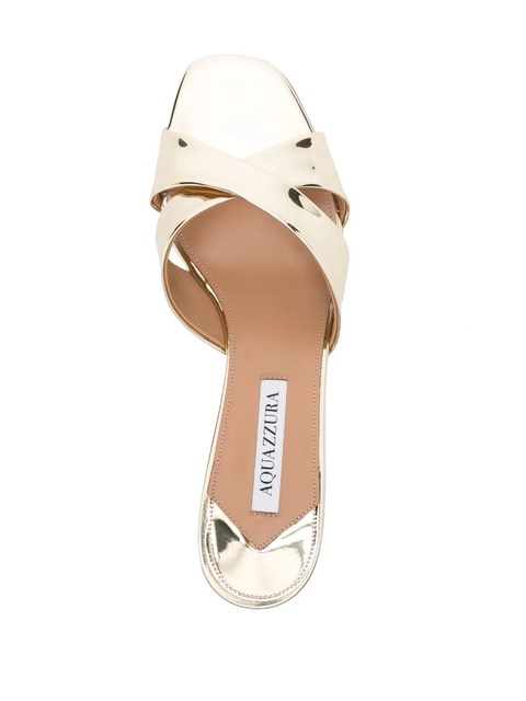 Aquazzura Divine 50mm mirrored mules - Gold - zdjęcie produktu nr 2