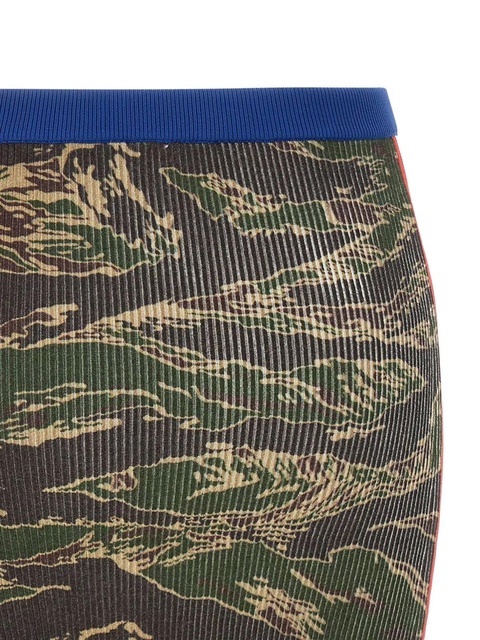 Diesel camouflage rib-knit skirt - Green - zdjęcie produktu nr 2