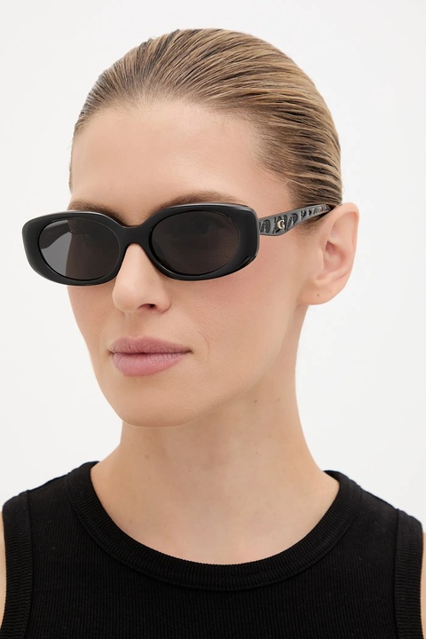 Coach okulary przeciwsłoneczne damskie kolor czarny 0HC8443D - zdjęcie produktu nr 1