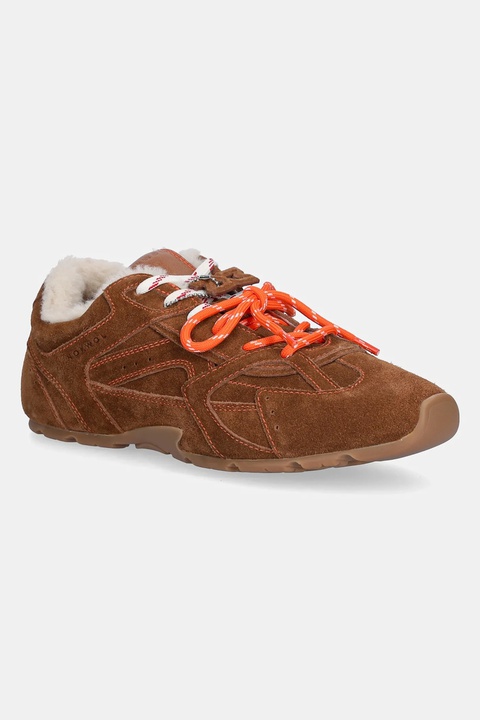 Nokwol sneakersy zamszowe Atlas damskie kolor brązowy Atlas - zdjęcie produktu nr 1
