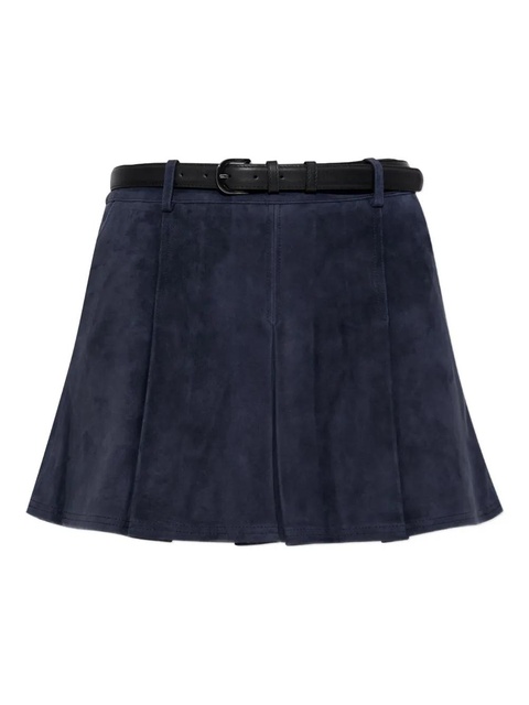 Self-Portrait pleated mini skirt - Blue - zdjęcie produktu nr 1