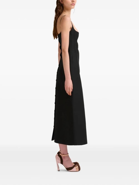 Marni pleat-detailing midi dress - Black - zdjęcie produktu nr 2