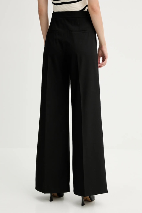 MAX&Co. spodnie damskie kolor czarny szerokie high waist 2528136014200 - zdjęcie produktu nr 2