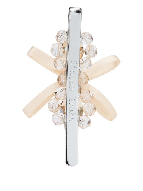 Simone Rocha crystal ribbon hair clip - Silver - zdjęcie produktu nr 1
