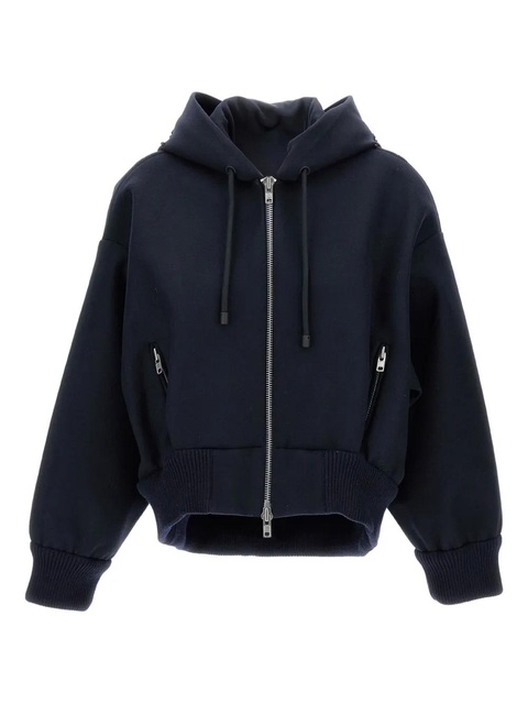 Simone Rocha zipper closure hoodie - Blue - zdjęcie produktu nr 1