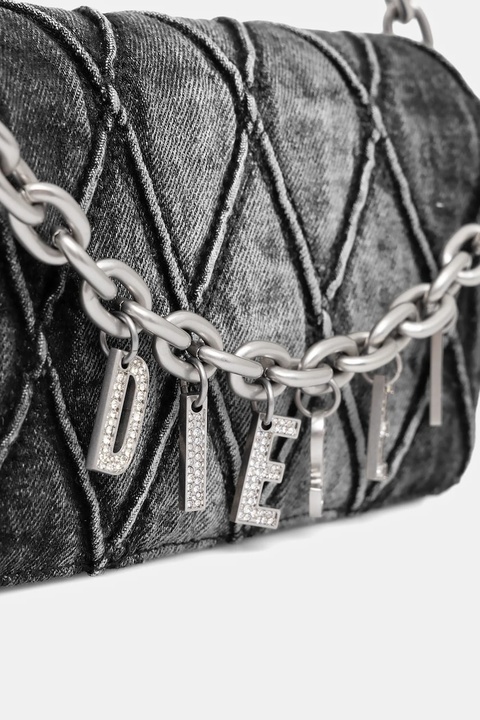 Diesel portfel CHARM-D CHARM-D damski kolor szary X10281.P6330 - zdjęcie produktu nr 2