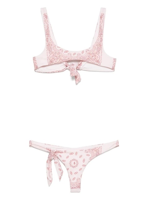 The Attico paisley-print bikini - Pink - zdjęcie produktu nr 1