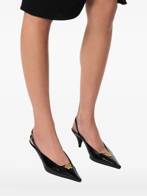 Versace medusa-head pointed-toe mules - Black - zdjęcie produktu nr 2