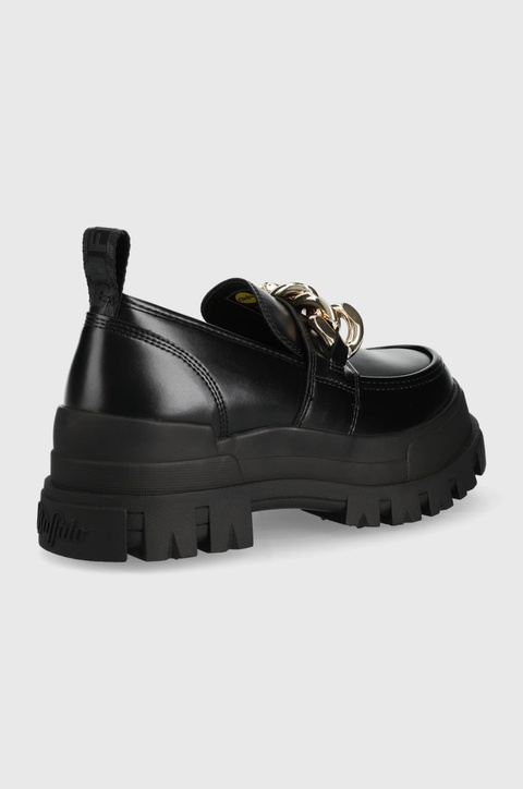 Buffalo mokasyny Aspha Loafer Chain damskie kolor czarny na platformie 1622093 - zdjęcie produktu nr 2