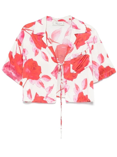 Blumarine floral-print shirt - Neutrals - zdjęcie produktu nr 1