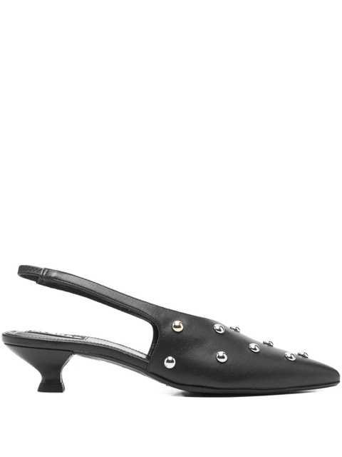 ALOHAS 40mm Eros studded slingback pumps - Black - zdjęcie produktu nr 1