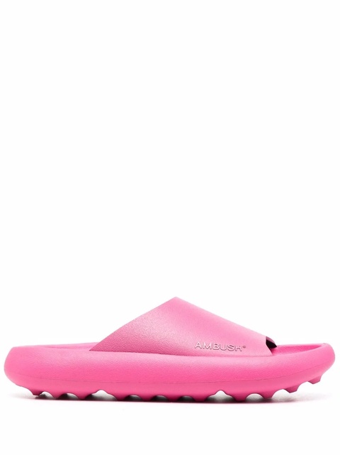 AMBUSH side logo-print slides - Pink - zdjęcie produktu nr 1