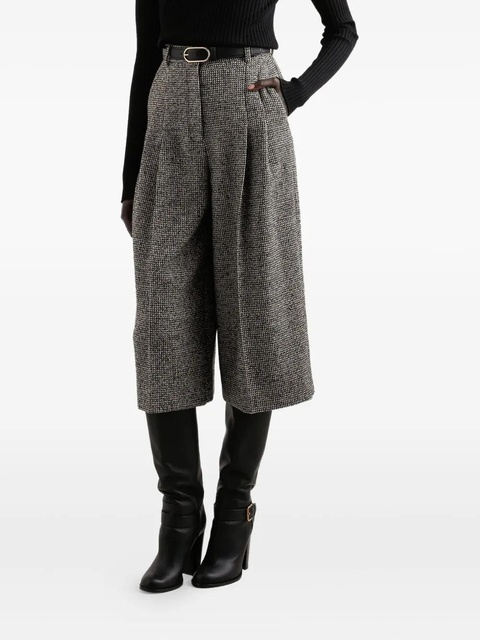 Dolce & Gabbana tweed pleated trousers - Neutrals - zdjęcie produktu nr 1