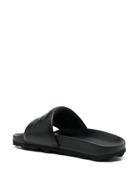 Off-White Bookish Sponge logo-embroidered slides - Black - zdjęcie produktu nr 2