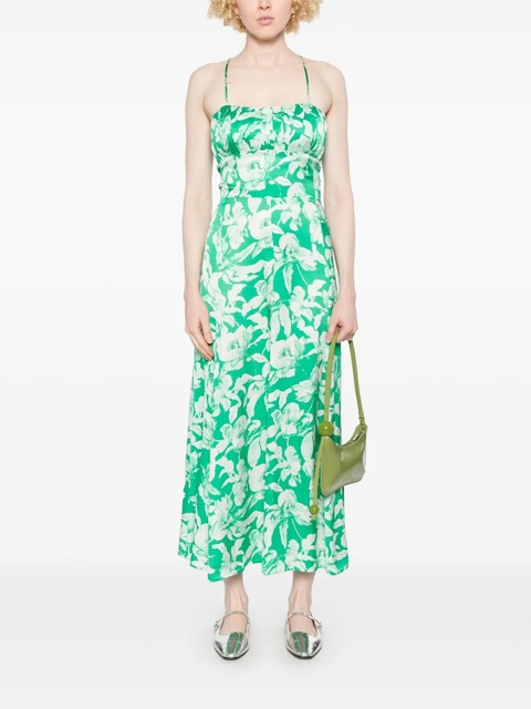 Maje floral-print midi dress - Green - zdjęcie produktu nr 2
