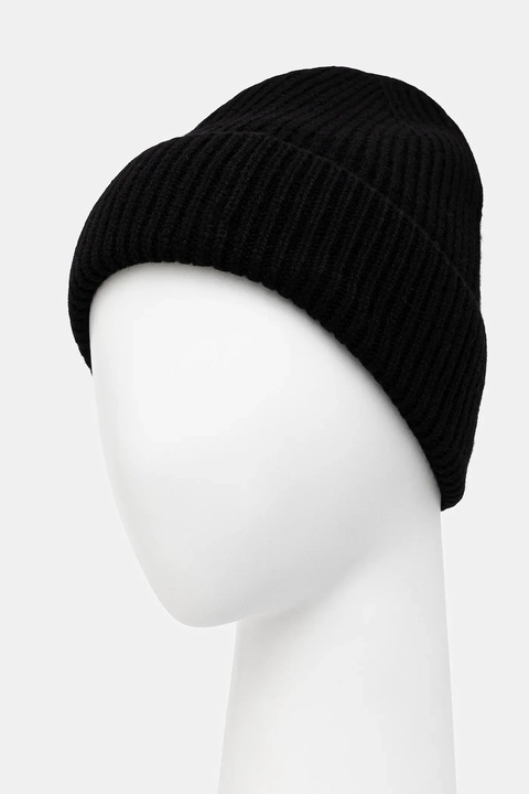 Answear.LAB czapka wełniana kolor czarny - zdjęcie produktu nr 2
