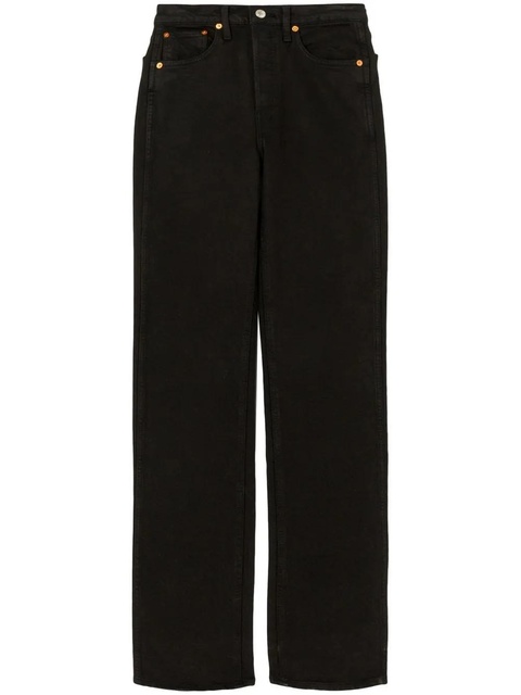 RE/DONE straight-leg high-rise jeans - Black - zdjęcie produktu nr 1