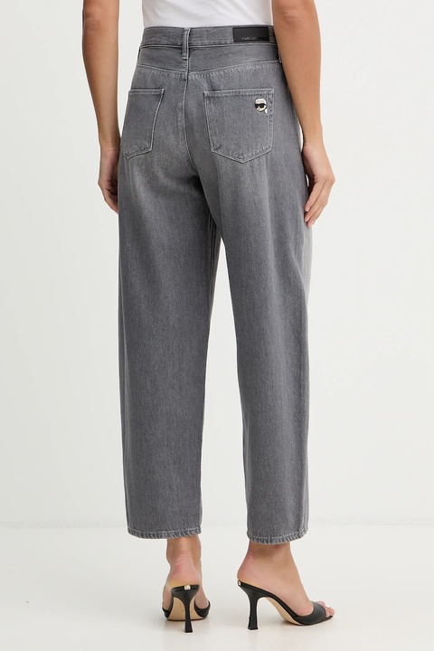 Karl Lagerfeld jeansy IKON damskie high waist B1W10040 - zdjęcie produktu nr 2