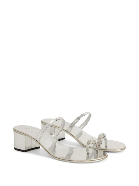 Giuseppe Zanotti Ring sandals - Silver - zdjęcie produktu nr 2