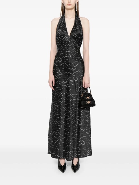 Reformation silk polka dot dress - Black - zdjęcie produktu nr 1