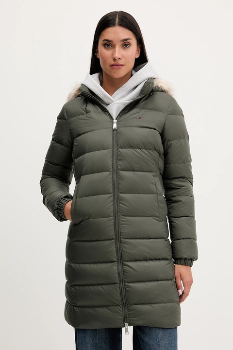 Tommy Jeans kurtka puchowa damska kolor zielony DW0DW18864 - zdjęcie produktu nr 1