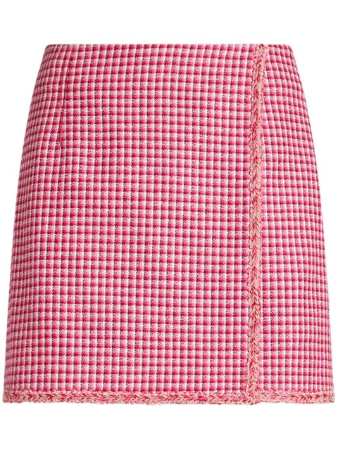 ETRO micro-check mini skirt - Red - zdjęcie produktu nr 1