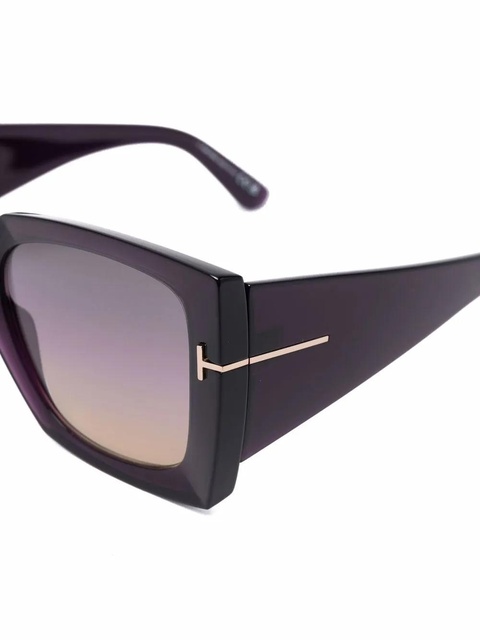 TOM FORD Eyewear tinted oversize-frame sunglasses - Purple - zdjęcie produktu nr 2