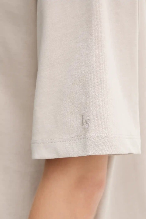 Levi's t-shirt bawełniany damski kolor beżowy 001HI - zdjęcie produktu nr 2
