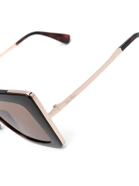 Max Mara Eyewear butterfly-frame sunglasses - Brown - zdjęcie produktu nr 1