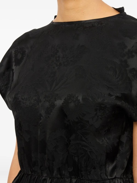 MM6 Maison Margiela floral-brocade blouse - Black - zdjęcie produktu nr 2