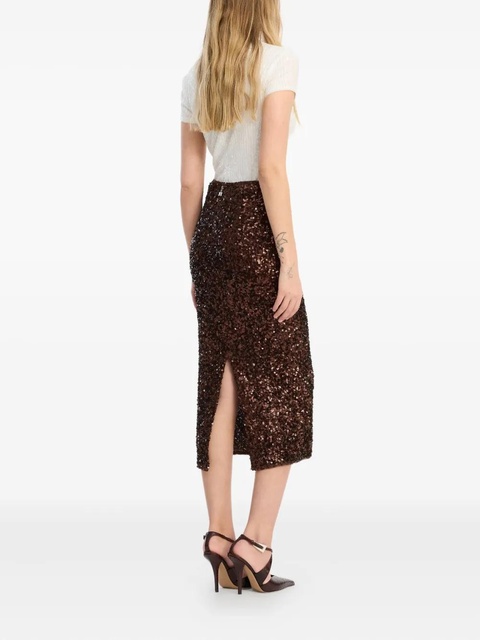 ROTATE BIRGER CHRISTENSEN sequin-embellishment T-shirt - White - zdjęcie produktu nr 1