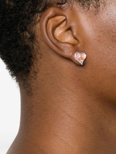 Vivienne Westwood orb heart earrings - Silver - zdjęcie produktu nr 2